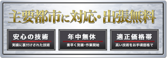 年間実績多数あり